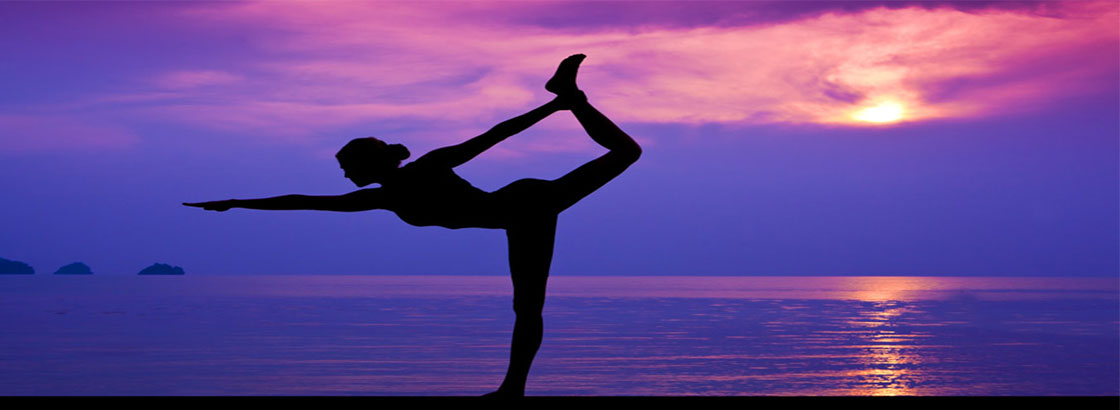 yoga on beach